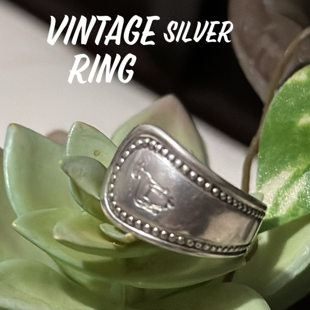 Vintage Ring-Silver-Repurposed Oneida Flatware